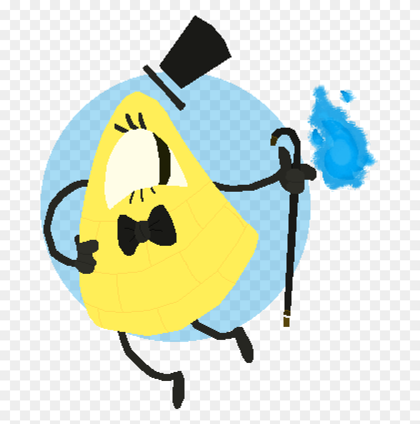 679x787 Bill Cipher In My Own Style Cartoon, Pac Man HD PNG Download