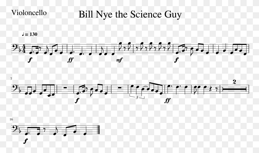 777x438 Bill Nye The Science Guy Violonchelo Partitura Para Cello O Christe Domine Jesu Taize Letra, Grey, World Of Warcraft Hd Png