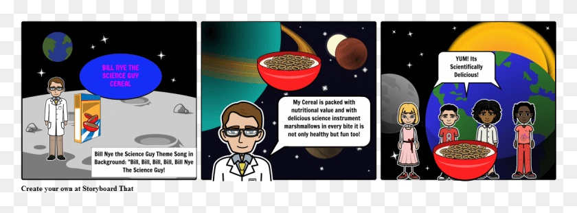 1145x367 Bill Nye The Science Guy Cereal Comercial De Dibujos Animados, Planta, Producir, Alimentos Hd Png