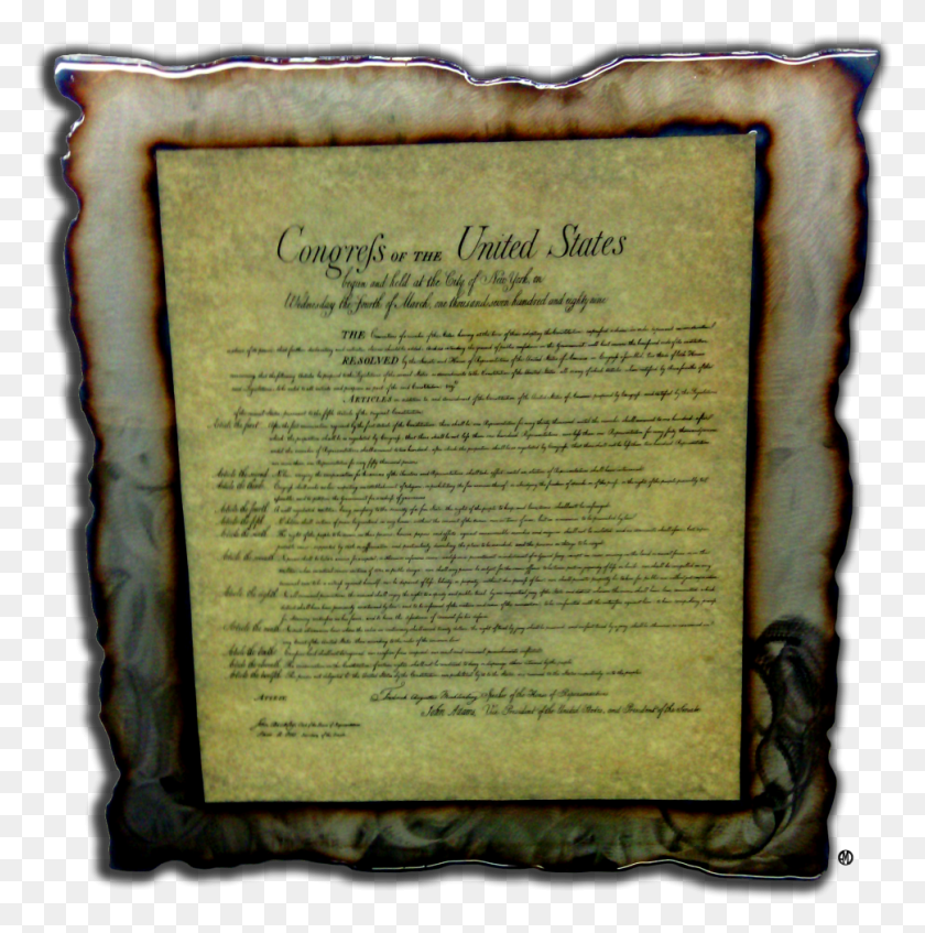 969x978 Bill Of Rights Commemorative Plaque, Book, Scroll, Text HD PNG Download