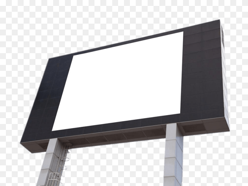 Billboard White Screen, Advertisement, Architecture, Building, Electronics Clipart PNG