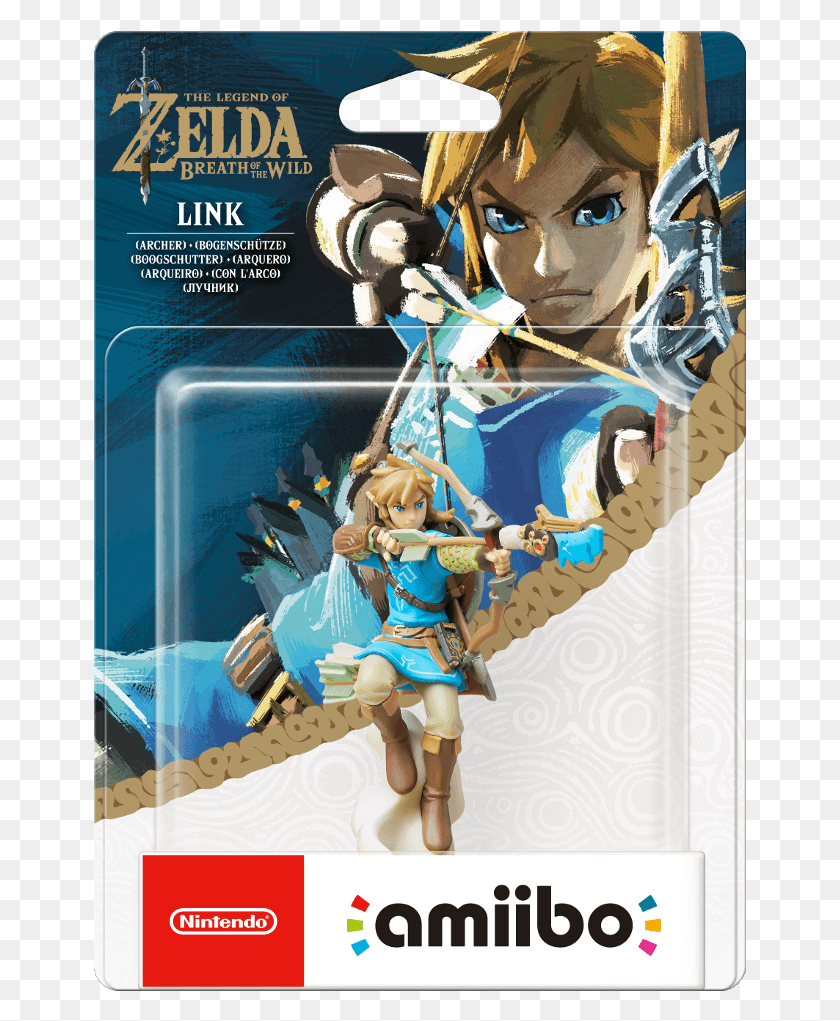 653x961 Descargar Png Billedresultat For Amiibo Zelda Link Amiibo Aliento De La Naturaleza, Persona, Humano, Figurilla Hd Png