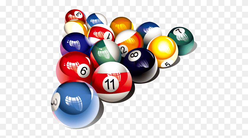 497x408 Billiard Free Pool Table Balls Transparent, Ball, Sphere, Sport HD PNG Download