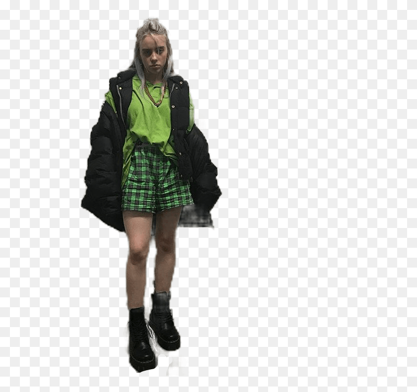 519x731 Billieeilish Freetoedit Billie Eilish Clothes Style, Clothing, Apparel, Person HD PNG Download