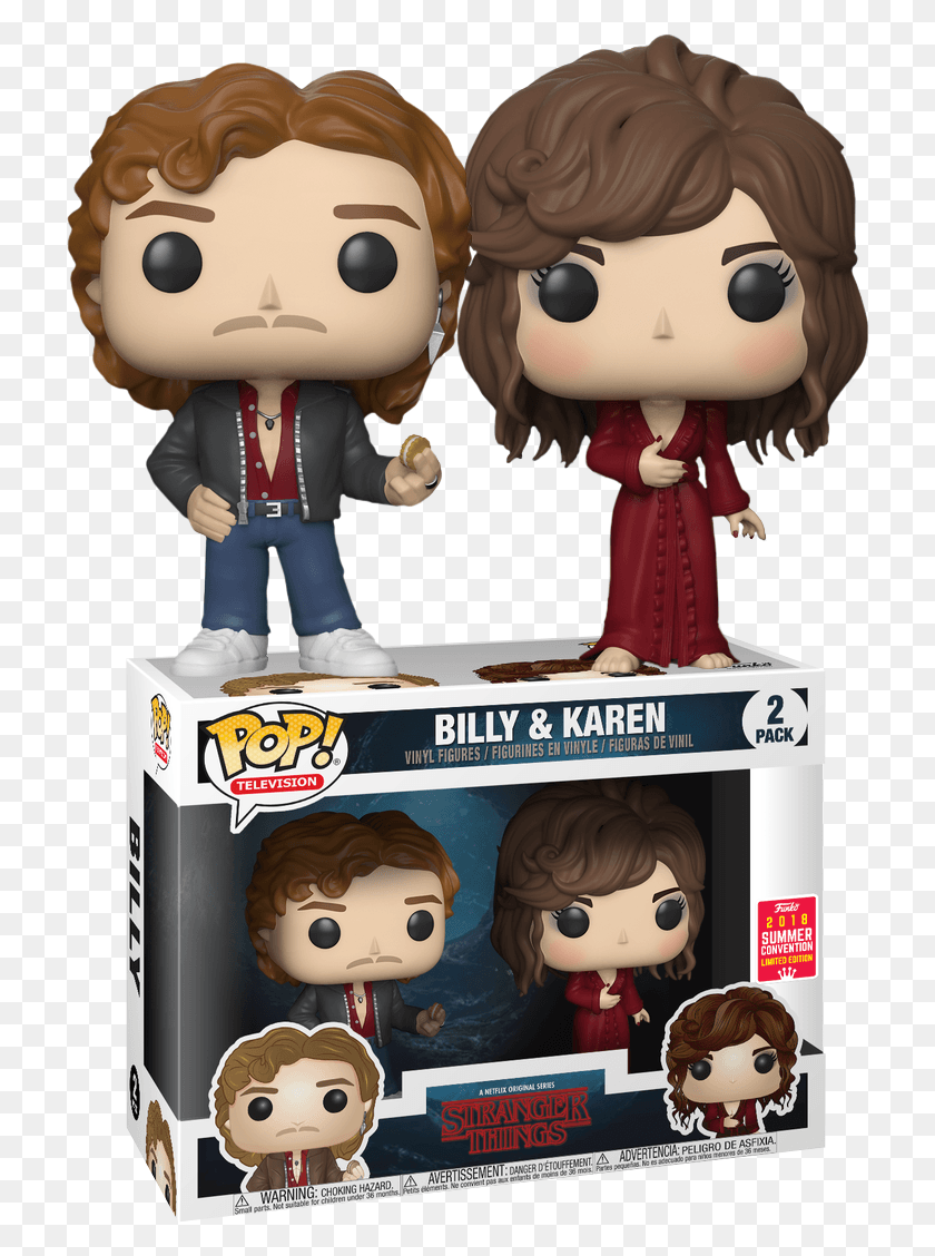 722x1068 Billy Amp Karen Summer Convention Stranger Things Billy And Karen Funko Pop, Doll, Toy, Figurine HD PNG Download