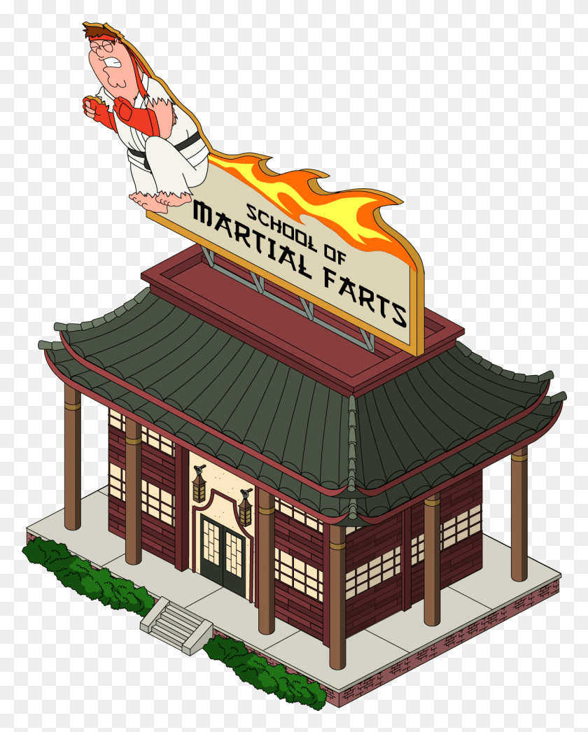 1226x1551 Billy Blanks Family Guy Quest Stuff Wiki Illustration, Architecture, Building, Temple HD PNG Download