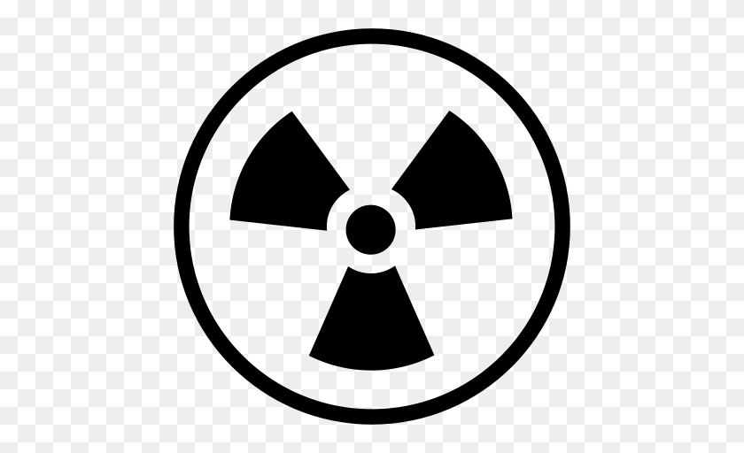 512x512 Bim Icons Nuclear Radiation Icon With And Vector Format, Gray PNG