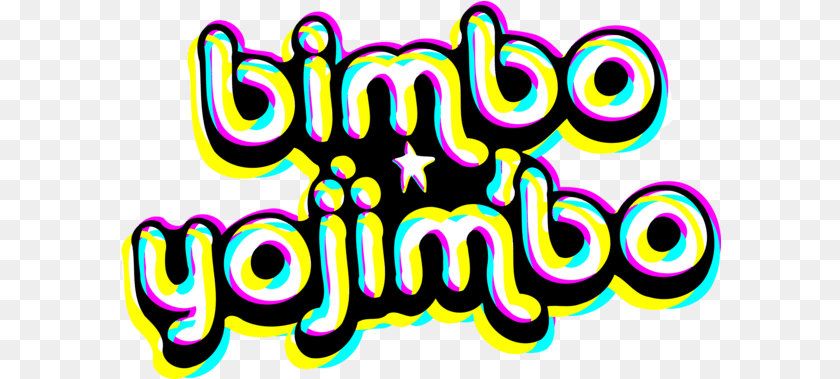 601x379 Bimbo Yojimbo Dot, Light, Text, Art Sticker PNG