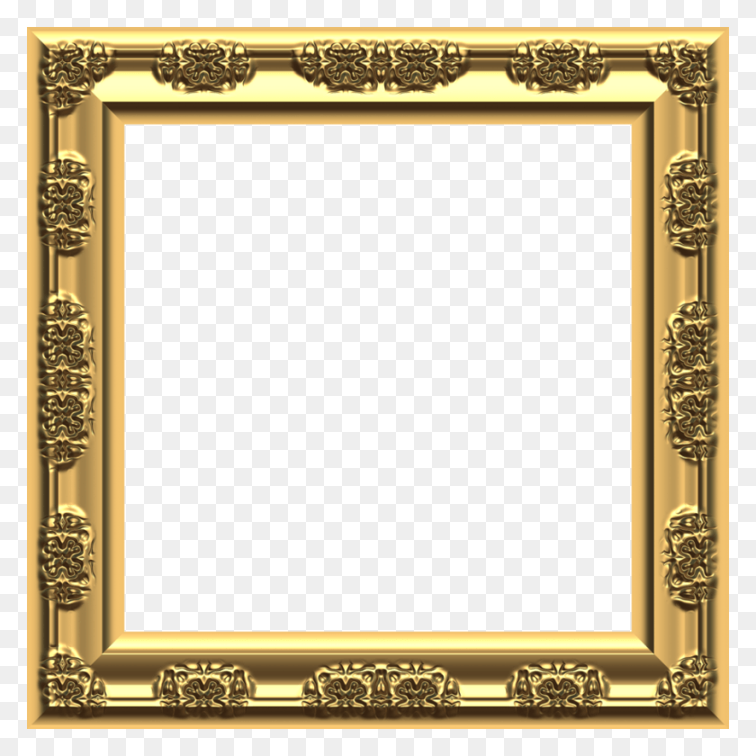 900x900 Bingkai Poto Gallery Frames, Shower Faucet, Gold HD PNG Download