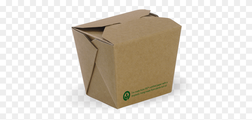 433x342 Bioboard Noodle Box Box, Cardboard, Carton, Package Delivery HD PNG Download