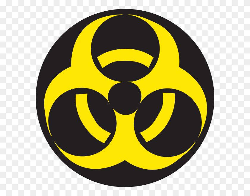 600x600 Biohazard Clipart Apocalypse Logo Biohazard, Symbol, Trademark, Text HD PNG Download