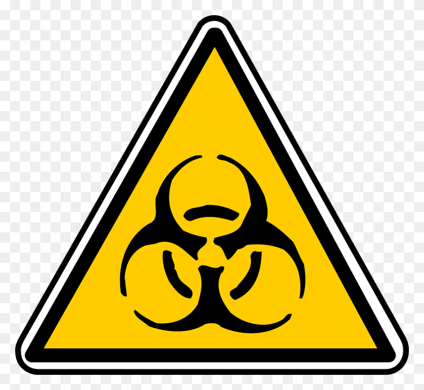 788x720 Biohazard Sign Symbol Toxic Dangerous Biology Pictograma De Riesgo Toxico, Road Sign HD PNG Download
