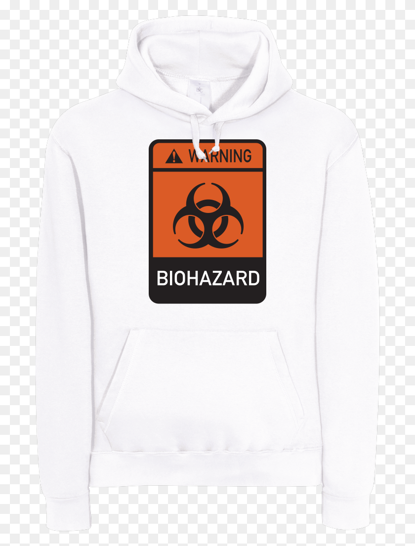 698x1045 Biohazard Sweatshirt Bampc Hooded, Clothing, Apparel, Sweater Descargar Hd Png