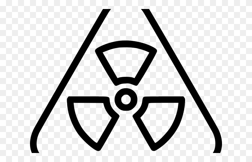 640x480 Biohazard Symbol Clipart Toxic Nuclear Symbol, Triangle, Weapon, Weaponry HD PNG Download