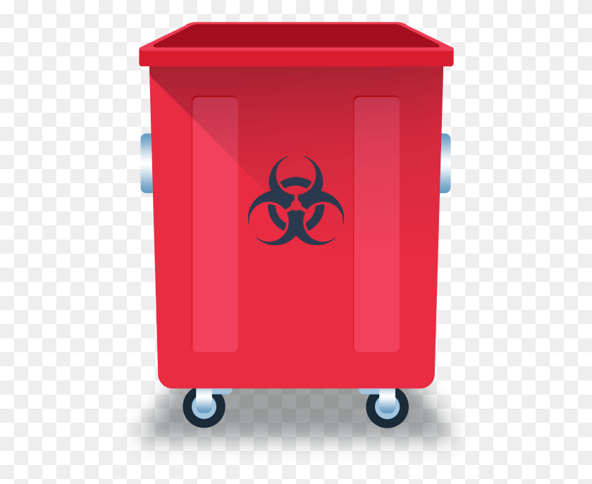 502x627 Biohazard Symbol Red Biohazard Bin, Mailbox, Letterbox, Shopping Cart HD PNG Download