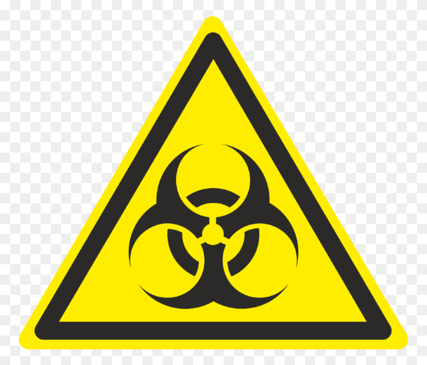 769x658 Biohazard Transparent Official Biohazard Symbol, Road Sign, Sign, Triangle HD PNG Download