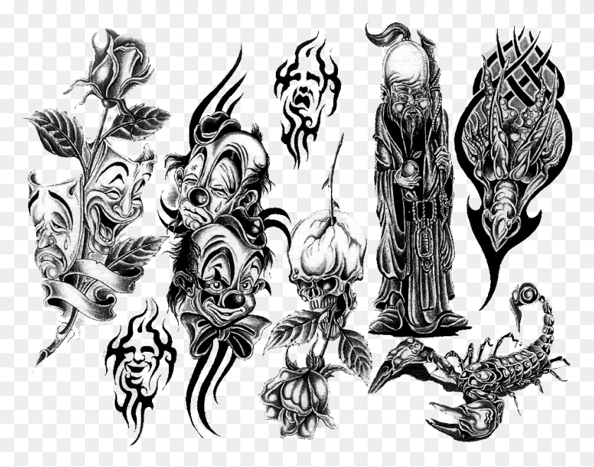 949x732 Biomechanical Drawing Full Sleeve Tattoo Design Tattoo Sleeves Transparent Background, Doodle HD PNG Download