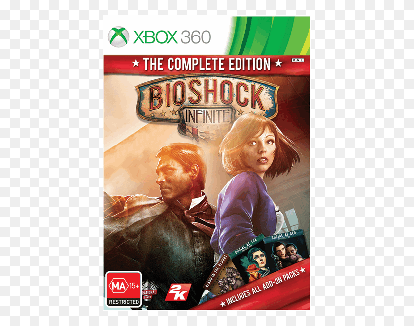 425x601 Descargar Png Bioshock Infinite Edición Completa Xbox360 Bioshock Infinite Edición Completa, Persona, Humano, Cartel Hd Png