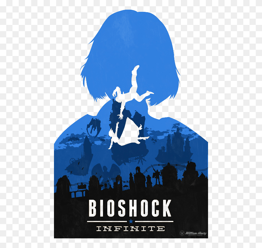 496x737 Bioshock Infinite Элизабет Минималистский Bioshock Infinite Плакат, Реклама, Природа Hd Png Скачать
