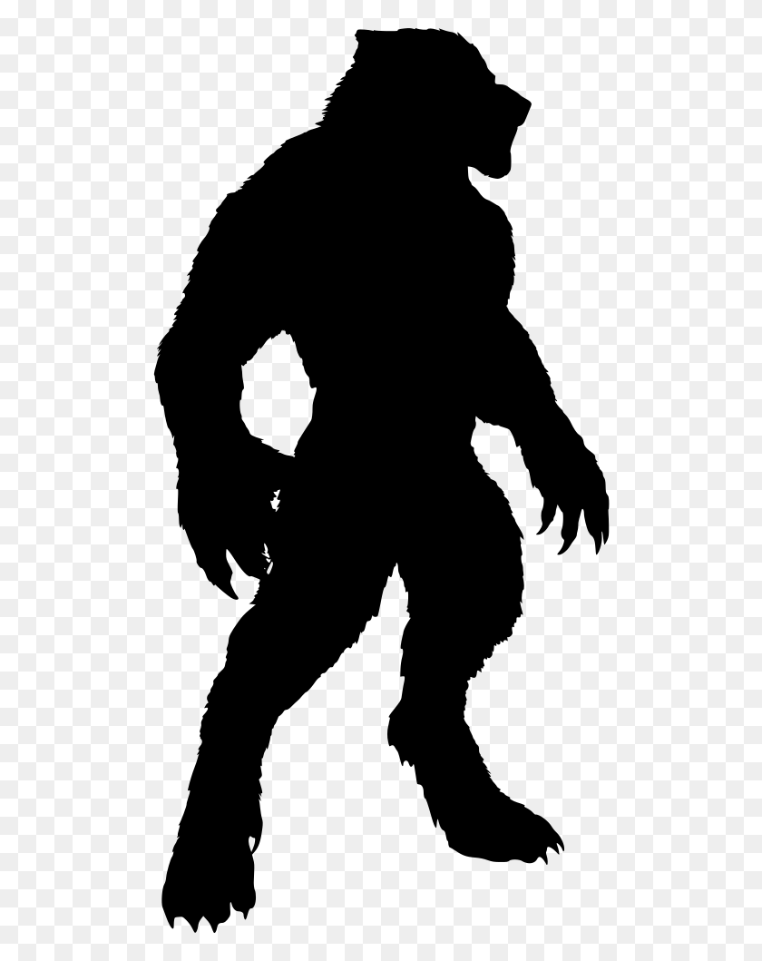 504x999 Bipedal Werewolf, Gray, World Of Warcraft HD PNG Download