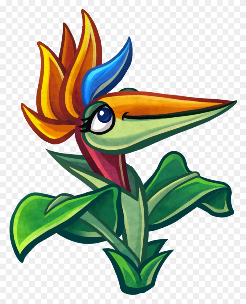836x1049 Bird Of Paradise Plants Plants Vs Zombies Heroes Bird Of Paradise, Graphics, Floral Design HD PNG Download