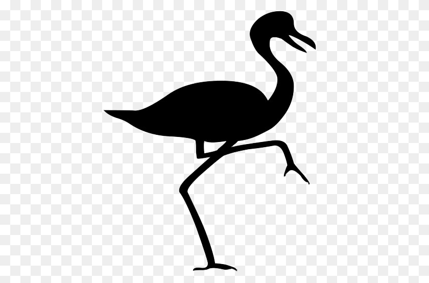 437x554 Bird Silhouette Flamingo, Animal, Crane Bird, Waterfowl, Kangaroo Transparent PNG