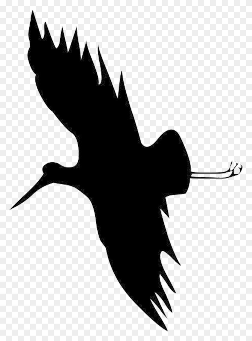 946x1308 Силуэты Птиц Flying Stor Фламинго Летающий Фламинго Клипарт, Символ, Трафарет Hd Png Скачать
