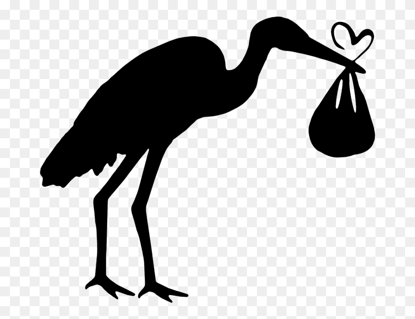 685x586 Bird Stork The Silhouette New Graphics Vector Stork Silhouette, Gray, World Of Warcraft HD PNG Download