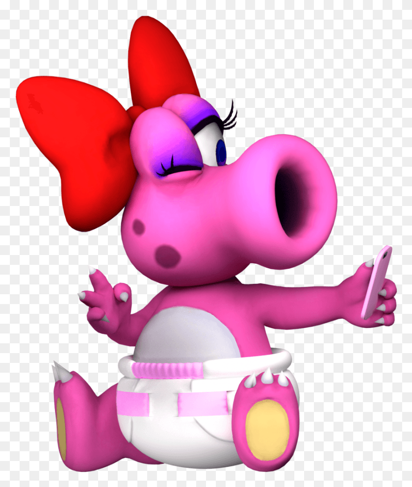 856x1025 Descargar Png Birdo Again But With Better Quality And Selfies Cartoon, Toy, Robot, Graphics, Hd Png