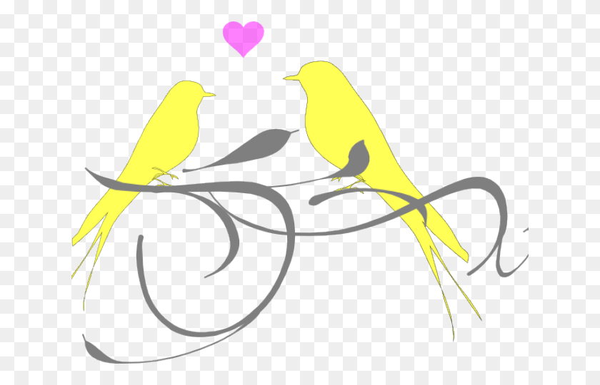 640x480 Birds Black And White Clipart, Bird, Animal, Canary HD PNG Download