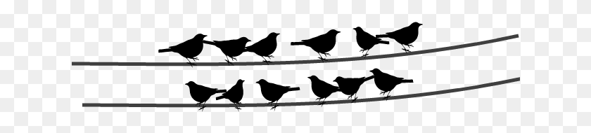 638x130 Birds Image Black And White Bird, Weapon, Weaponry, Sword HD PNG Download