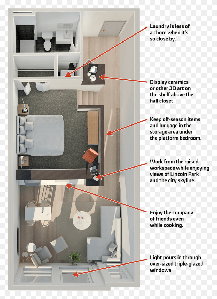 850x1192 Birdseye With Callouts, Diagram, Floor Plan, Plot HD PNG Download