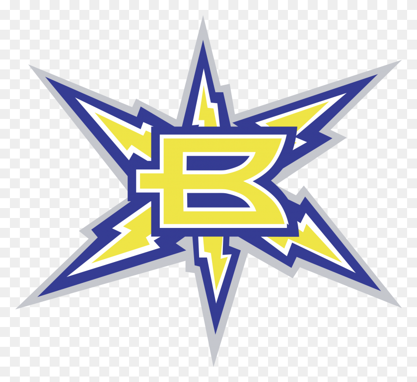 2191x1999 Birmingham Bolts Logo Transparent Birmingham Thunderbolts Logo, Symbol, Star Symbol HD PNG Download