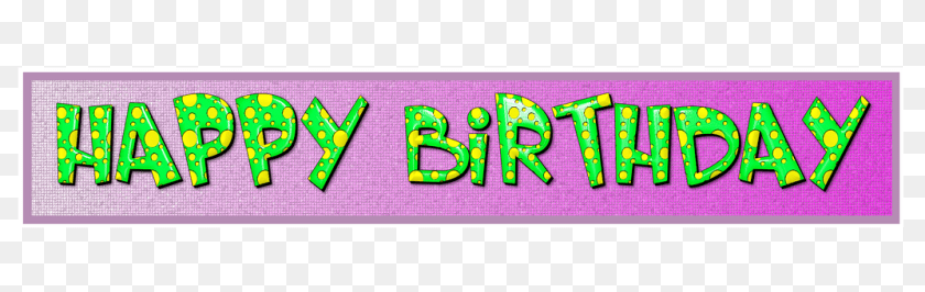 Birthday Purple, Text Sticker PNG