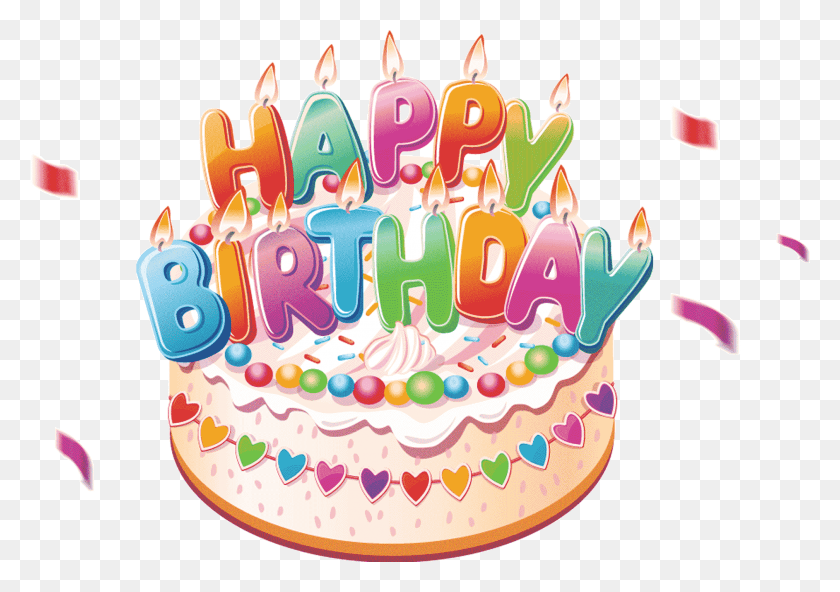 1884x1285 Birthday Cake Cartoon Happy Birthday Cake, Dessert, Food HD PNG Download