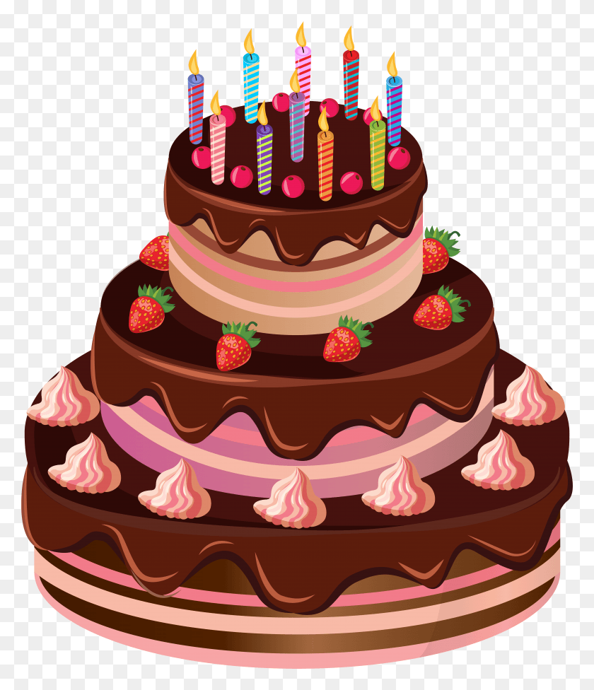 6684x7855 Birthday Cake Clip Art Image HD PNG Download