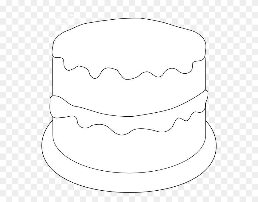 570x598 Birthday Cake Color Clip Art Template Of A Cake, Furniture, Dessert, Food HD PNG Download