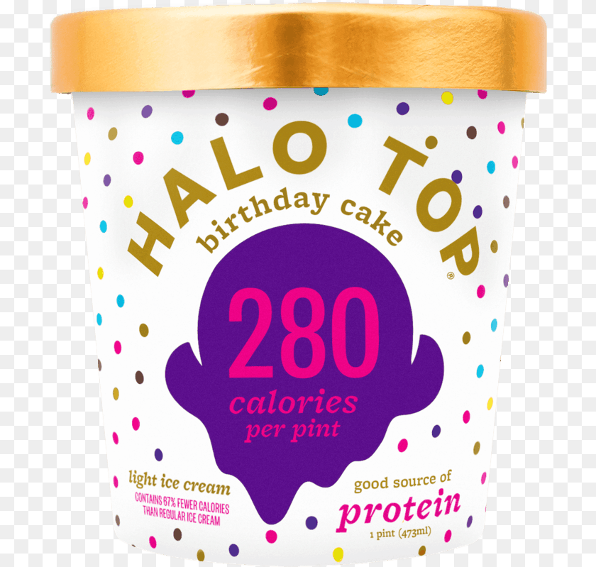 704x799 Birthday Cake Ice Cream Halo Top, Dessert, Food, Ice Cream, Yogurt PNG