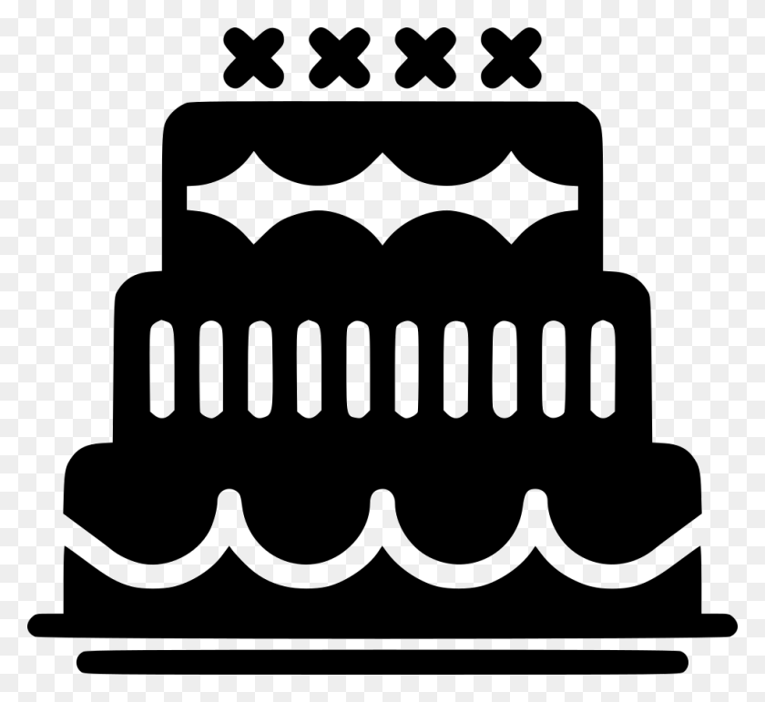 980x894 Birthday Cake Icon, Stencil, Symbol HD PNG Download
