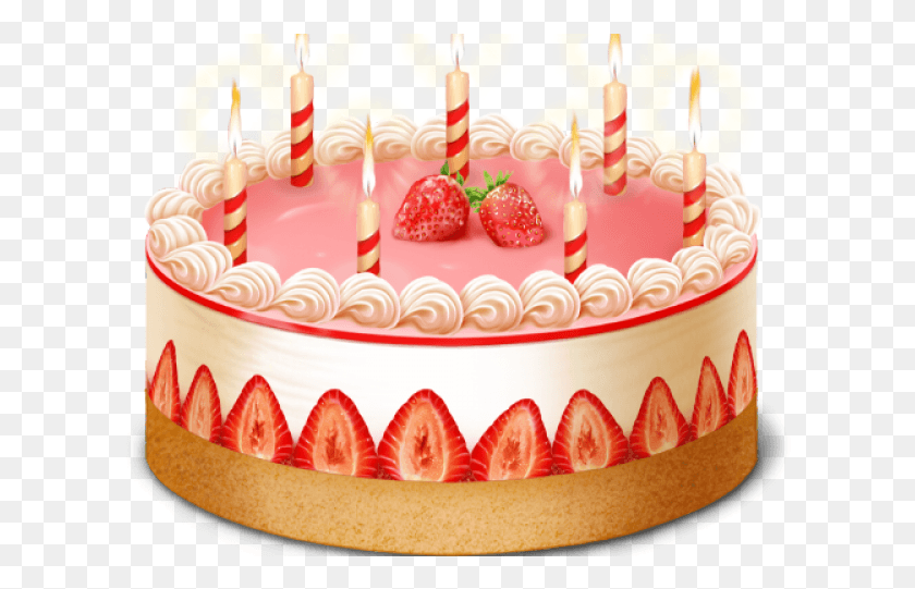 612x481 Birthday Cake Image, Cake, Dessert, Food HD PNG Download