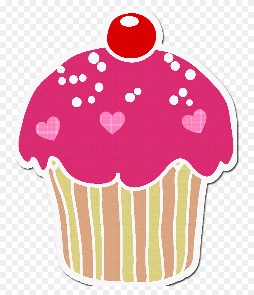 744x916 Birthday Cake Sticker, Cupcake, Cream, Cake HD PNG Download