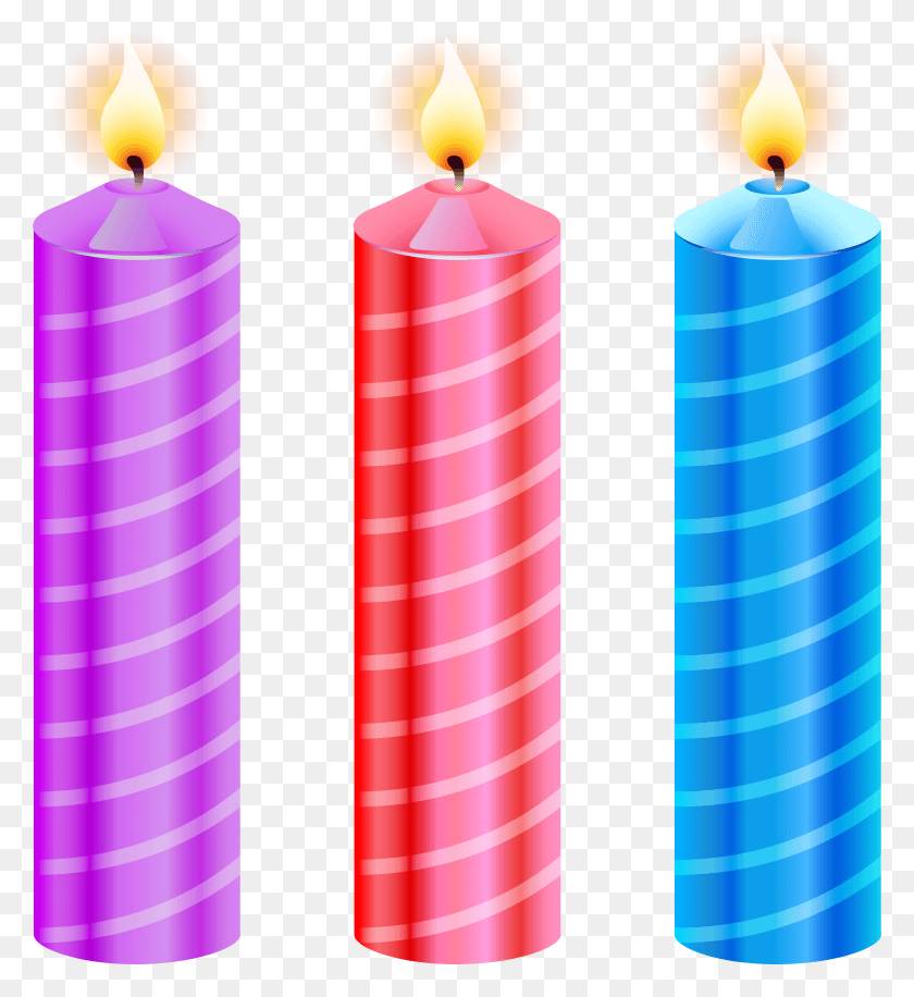 4526x4969 Birthday Candles Clipart Image Birthday Candle Clipart, Cylinder HD PNG Download