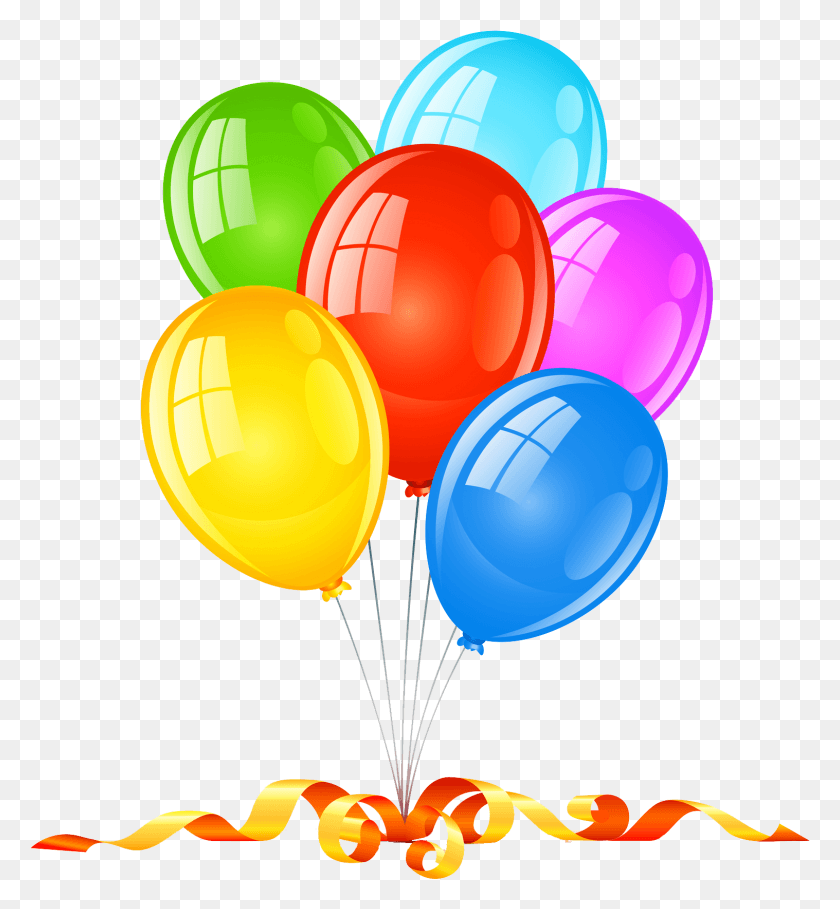 1517x1653 Birthday Celebration Clip Art, Balloon, Ball HD PNG Download