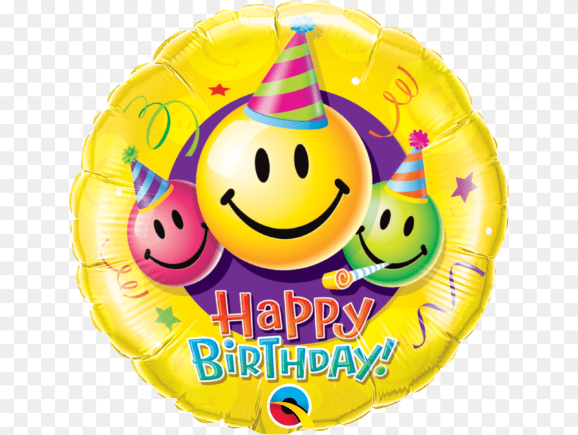 640x632 Birthday Chart With Smiley Face, Clothing, Hat, Birthday Cake, Cake Sticker PNG