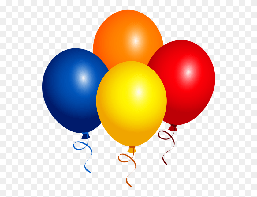 568x583 Клипсы На День Рождения Сделайте Свои Собственные Воздушные Шары С Днем ​​Рождения, Воздушный Шар, Мяч Png Скачать