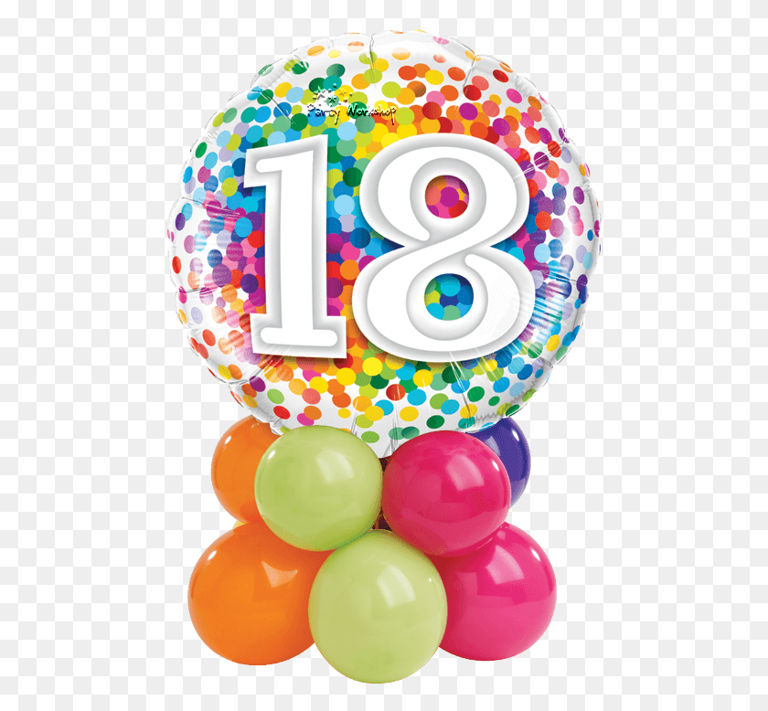 477x718 Birthday Confetti Mini 18 Birthday Clipart Transparent, Number, Symbol, Text HD PNG Download