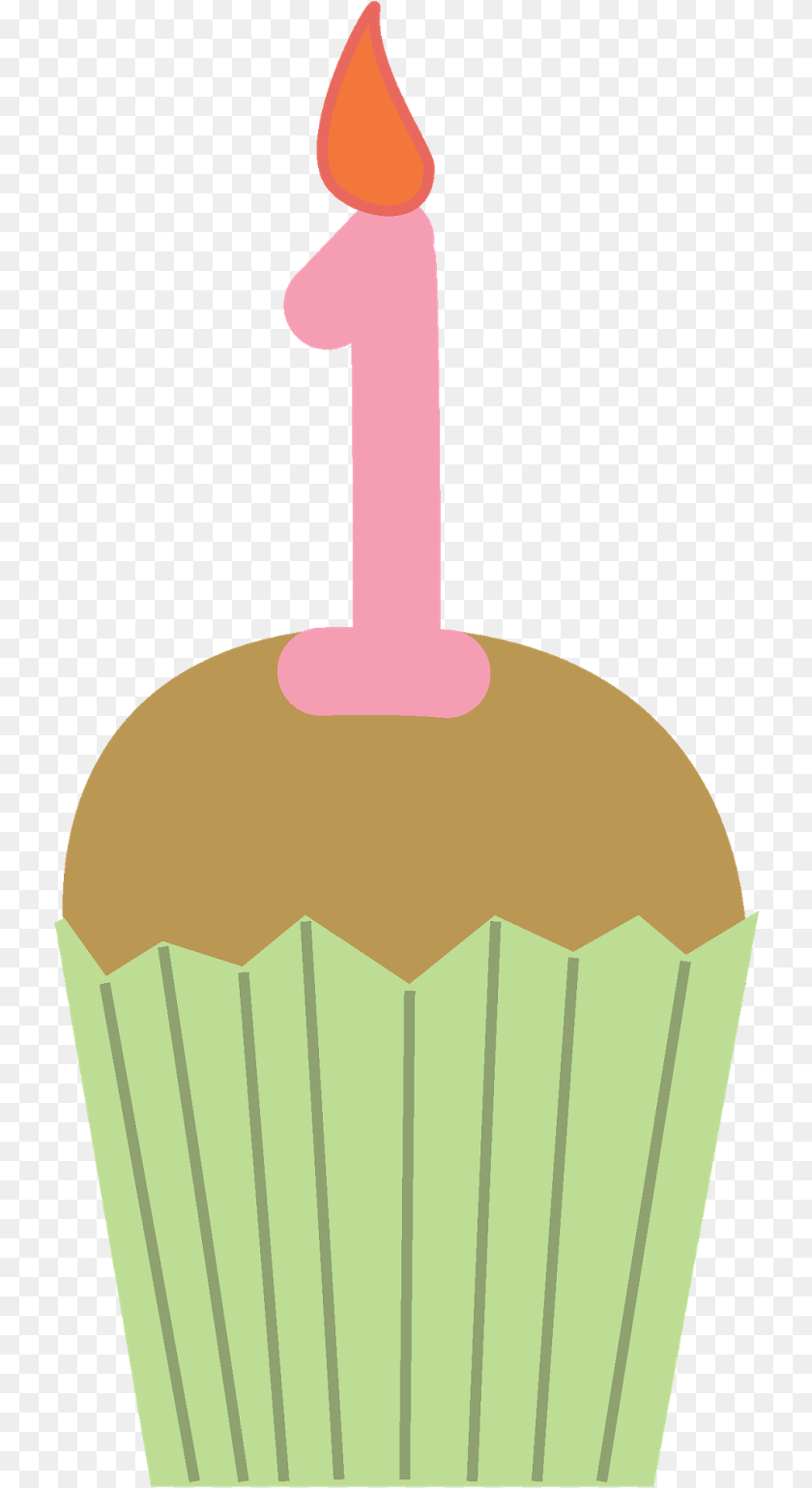 731x1538 Birthday Cupcake Hd Photo Clipart One Year Clip Art, Cake, Cream, Dessert, Food PNG