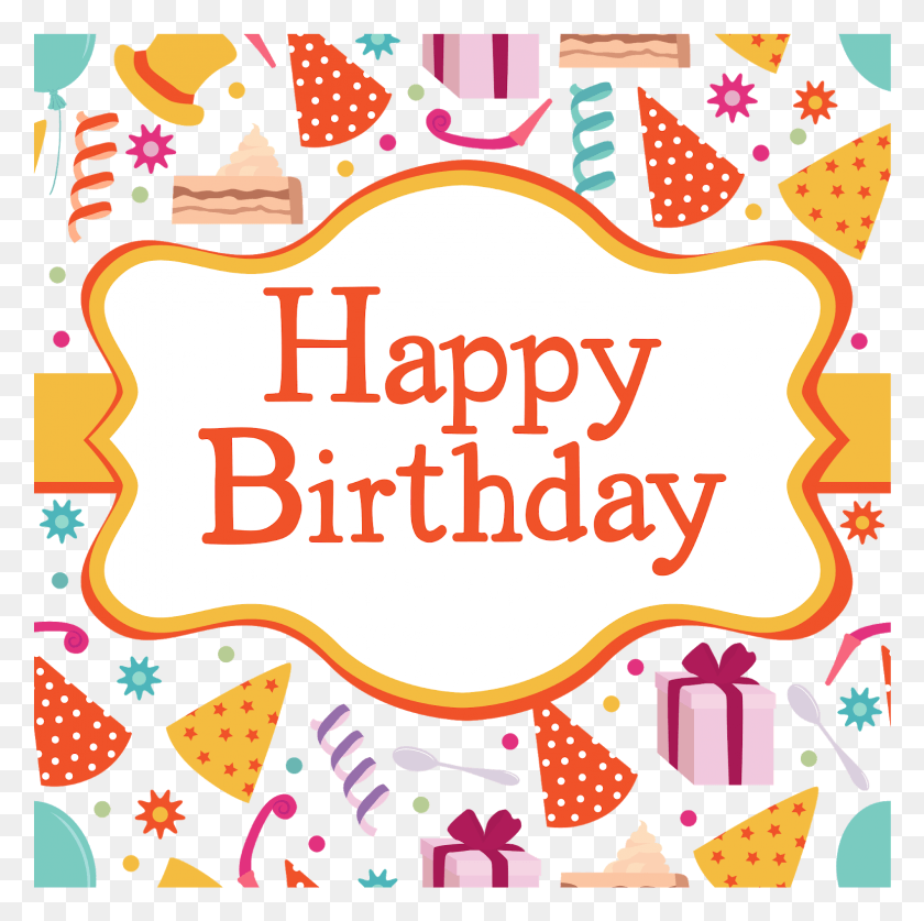 1578x1573 Birthday Designs, Label, Text, Doodle HD PNG Download