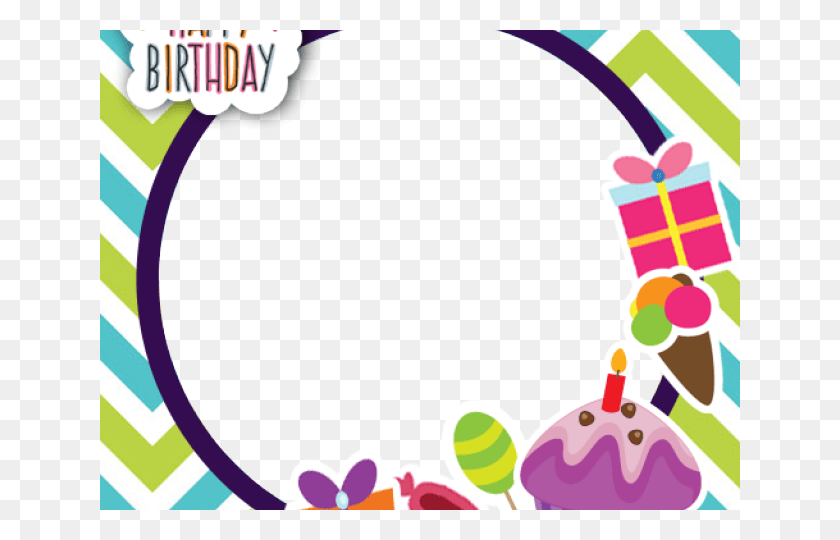 640x480 Birthday Frame Frame Foto Happy Birthday, Graphics, Rattle HD PNG Download