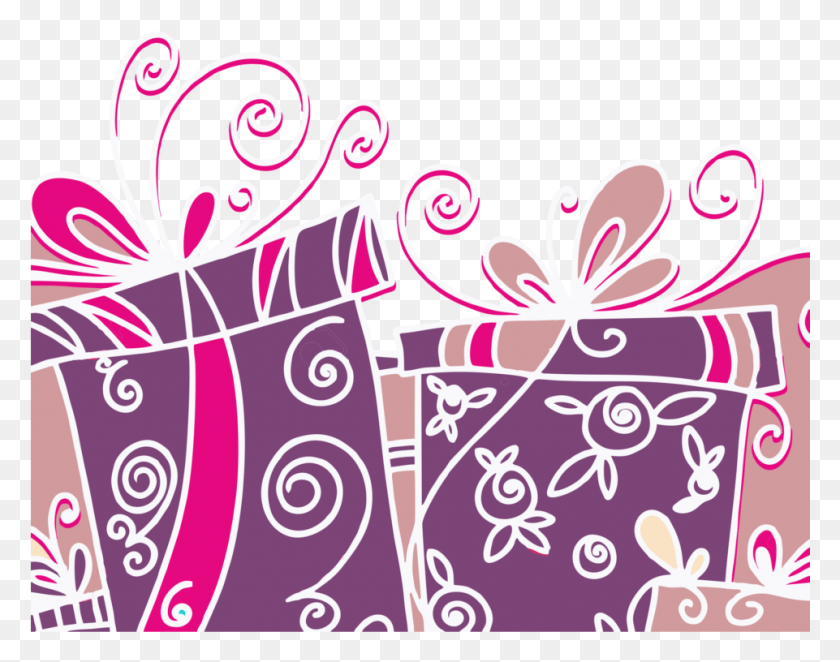 961x742 Подарочная Коробка На День Рождения Tmp Tarjetas De Hermana Mayor, Графика, Цветочный Дизайн Png Скачать